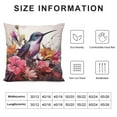 thumbnail image 5 of Creowell  Art Bird with Flowers，Decorative Throw Pillow Cover Cushion Cover Modern Pillow Cover, 5 of 5