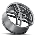 thumbnail image 2 of 1 Platinum 17x8 5X4.50 +40 464GN Lotus Gloss Gun Metal Grey Wheel Rim, 2 of 2