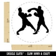 thumbnail image 2 of Boxers Boxing Fighting Punch Dodge Self-Inking Rubber Stamp Ink Stamper - Red Ink - Medium 1 Inch, 2 of 7
