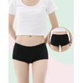 thumbnail image 3 of INNERSY Girl's Cotton Underwear Breathable Boxer Briefs for Everyday Pack of 5 (10-12 Years,Black), 3 of 8