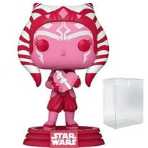 Funko Pop! Star Wars Valentines Ahsoka #496 (Bundled with Pop Protector to Protect Display Box)