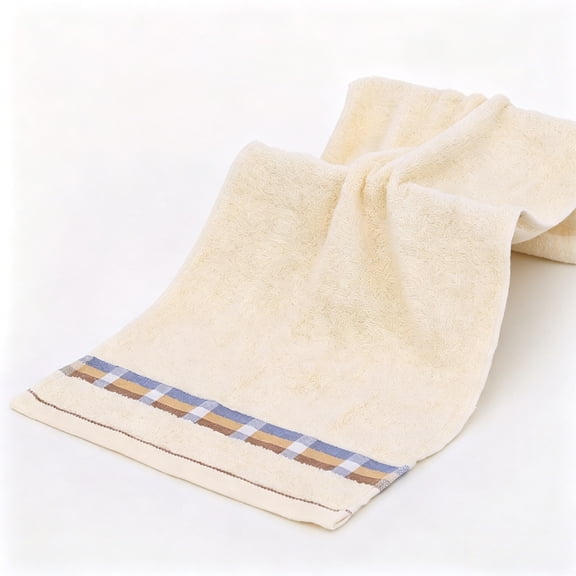 Mecorevxz Bath Towel Soft and Absorbent Bath Towel Fast Dry Hand Towel Ideal for Bathrooms Kitchens and Gyms,13.3x29.1inch(Beige)