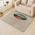 thumbnail image 1 of Minimalist Area Rug,5x8 Carpet,Non Slip Washable Fuzzy Super Soft Easy Clean, Abstract Landscape Rugs for Bedroom Living Room Dining Room, Geometric Rug Decorations, Low Pile Non Shedding Carpets, 1 of 7