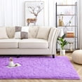 thumbnail image 6 of Softlife Ultra Soft Area Rugs, Fluffy Carpets for Bedroom Living Room Shaggy Floor Rug Home Decor Mats, 4' x 5.3' , Purple, 6 of 7