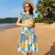 thumbnail image 4 of Easygdp Cute Poodle Dog para Vestido Transpirable de Mujer, Vestido Suelto de Manga Corta con Pliegues y Bolsillos para el Verano, 4 of 6