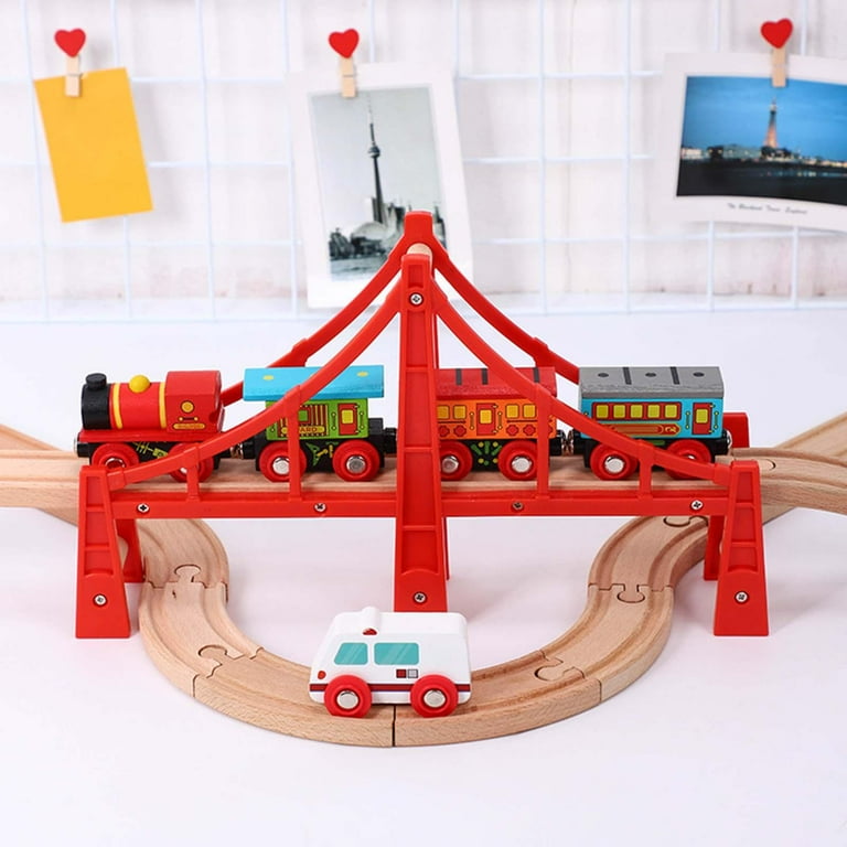 Wooden train best sale expansion set