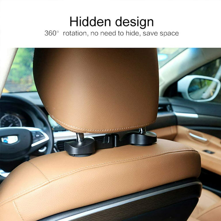 2X Car Interior Seat Hook Purse Bag Hanger Bag Organizer Holder Auto  Accessories