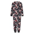 thumbnail image 3 of JYYYBF Matching Family Christmas Pajamas Elk Antler Long Sleeve Hooded Romper PJs Zipper Jumpsuit Loungewear, 3 of 6