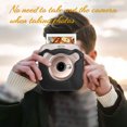 thumbnail image 4 of Portable PU Leather Camera Case Bag with Shoulder Strap Compatible with  Fuji  SQ20 Instant Camera, 4 of 7