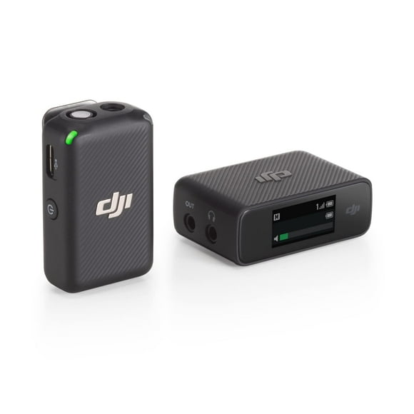 DJI Mic (1 TX + 1 RX), Wireless Lavalier Microphone, 250m (820 ft.) Range, Compact and Ultra-Light, 14-Hour Recording, Wireless Microphones for PC, iPhone, Android, Came