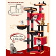 thumbnail image 2 of Árbol para Gatos Taoqimiao Gótico 180 cm con 8 Postes Rascadores de Sisal, 2 of 8