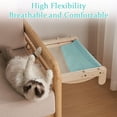 thumbnail image 3 of Zengdainm Cat Bed, Cat Window Perch for Indoor Cats, One-Step Sliding Clamping Slot Adjustment Cat Hammock, Cat Bed for Windowsill and Bedside, Blue, 3 of 6