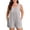 Khaki, variant on Women Sleeveless Scoop Neck Loose Fit Romper with Pockets Casual Summer Outfit