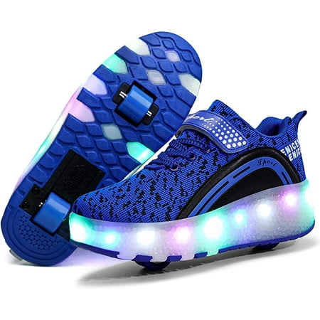 

Roller Shoes Girls Boys Wheel Shoes Kids Roller Skates Shoes LED Light Up Wheel Shoes for Kids for Children