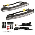 thumbnail image 2 of Aramox Turn Signal Light,2pcs Universal Car Daytime Running Light LED White / Yellow Front Bumper Turn Signal Lamp, 2 of 8