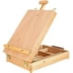 thumbnail image 1 of Caballete de mesa, caja de suministros de arte, caballete de madera, ajustable, plegable, para escritorio, boceto, portátil, caja de almacenamiento para pinturas artísticas para niños, 1 of 5