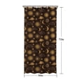 thumbnail image 5 of Brown Sun Moon Cloud Pattern Shower Curtain 36"x72" ,Bathroom Decorative Shower Curtains Set with 12 Hooks,Modern Waterproof Washable Shower Curtain, 5 of 6
