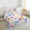 thumbnail image 3 of Castle Fairy Children Teens Adults Spring Garden Flowers Bedding Comforter Set 2pcs,Retro Vintage Aesthetic Twin Comforter Sets Microfiber,Chic Floral Blossoms Breathable Bedding Set, 3 of 8