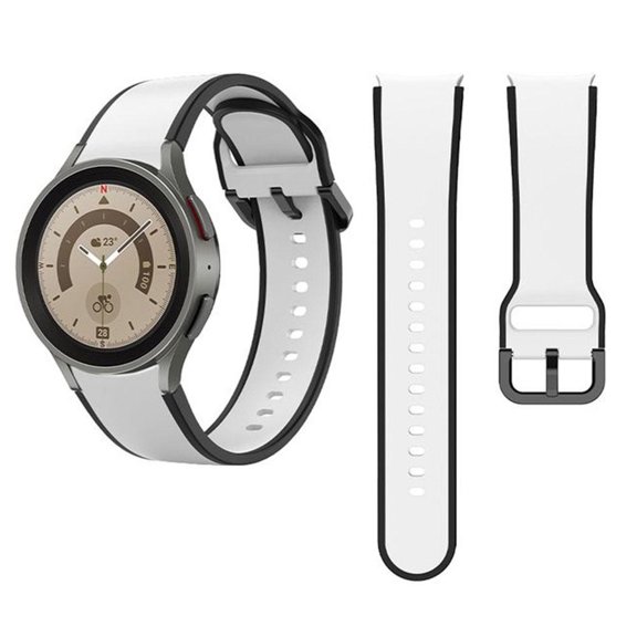 LEIXIUER 20mm No Gap Silicone Sport Bands Compatible with Samsung Galaxy Watch 6 5 4 44mm 40mm/ Galaxy Watch 6 Classic 43mm 47mm/ Galaxy Watch 4 Classic 46mm 42mm/ Galaxy 5 pro 45mm