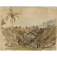 thumbnail image 3 of Camille Pissarro 18x15 Black Modern Framed Museum Art Print Titled - Bridge at Caracas (1854), 3 of 5