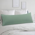 thumbnail image 1 of Funda de almohada PiccoCasa de microfibra cepillada, color azul spa, tamaño King, 1 of 1