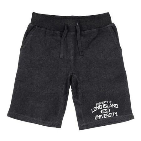 W Republic Products 566-329-HCH-05 Long Island University Property Shorts Heather Charcoal - 2XL