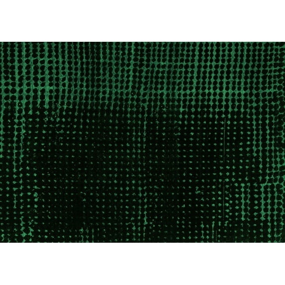Ahgly Company Indoor Rectangle Abstract Green Modern Area Rugs, 7' x 9'