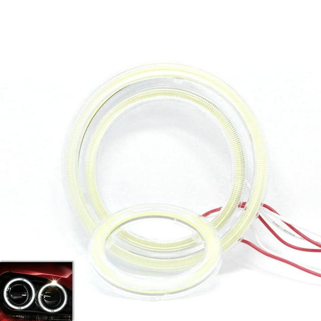 Anillos de halo para faros delanteros con forma de ojo de ángel, 70 mm, LED para coche, anillos de halo para faros delanteros, diseño de primera clase