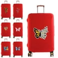 thumbnail image 2 of Luggage Cover Protector Elastic Dust Case Suitcase Dust Cover Fit 18-28 Inch Trolley Baggage Travel Accessories Butterfly Print 8Butterfly017 L, 2 of 6