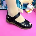 thumbnail image 2 of Anuirheih Summer Ladies Shoes Wedge Heel Hollow Out Fish Mouth Casual Women's Sandals Sandals Women (Black), 2 of 5