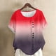 thumbnail image 2 of Vestidos Casuales Para Mujer, Blusas De Mujer De Moda Blusa informal de lino con botones y manga corta estampada para mujer, 2 of 4