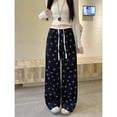 thumbnail image 5 of Pantalones casuales de Hello Kittys grises para mujer, pantalones holgados de cintura baja, rectos, con pierna ancha, pantalones de ocio, pantalones deportivos para niñas, 5 of 5