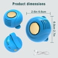 thumbnail image 5 of Cruise Essentials 2026 Portable Clip On Fan Mini USB Rechargeable Bladeless Personal Fan 360° Rotatable 3 Speed Silent Wearable Cooling Fan for Travel Outdoor Office,Blue, 5 of 6