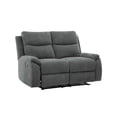 thumbnail image 3 of AC Pacific Ronald Contemporary Reclining Loveseat, Grey, 3 of 6