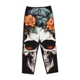 thumbnail image 4 of Haiem Flower Horn Skull Women's Pajama Pants Ultra Lightweight Pjs Bottoms Sleepwear Bottom Pants With Pocket Drawstring-Medium, 4 of 7