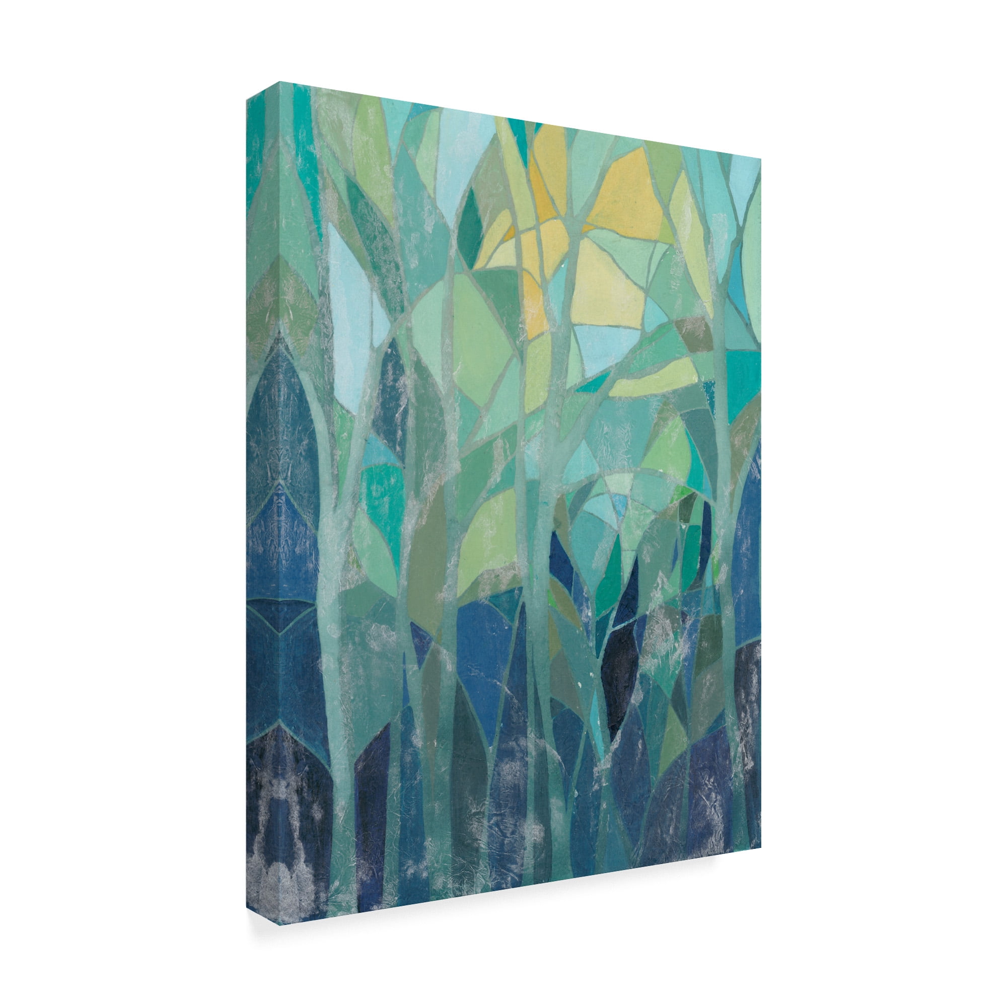 Trademark Fine Art 'Stained Glass Forest I' Canvas Art by Grace Popp
