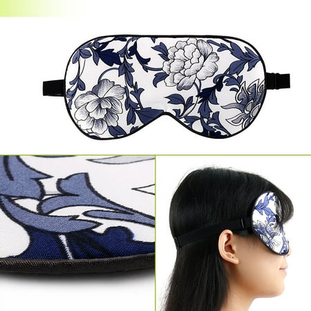 Eze Pillow - Natural Silk Sleeping Mask with Adjustable Strap Supersmooth Eye Mask Eyepatch