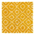 thumbnail image 3 of Unique Loom Trellis Shag Collection Area Rug - Ruth (3' 3" Square Yellow/Ivory), 3 of 9