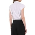 thumbnail image 3 of Pantalones de trabajo formales para mujer INSPIRE CHIC con pliegues en la parte delantera, pantalones rectos con bolsillos, talla XL, color negro, 3 of 4