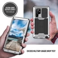 thumbnail image 5 of Mantto Case for Samsung Galaxy S22 Ultra 5G 6.8 inch, Built-in Screen Protector, Full Body Rugged Shockproof Protective Slide lens Cover Case with Kickstand for Samsung Galaxy S22 Ultra,Silver, 5 of 7