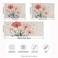 thumbnail image 2 of Yayeee Pillowcase Standard Size Set of 2 Satin Wrinkle Resistant Pillow Case, Pink Flower, 2 of 7