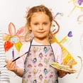 thumbnail image 2 of Magic Fairy Princess Pattern Kids Aprons for Girls and Boys,Adjustable Neck Strap Toddler Aprons for Kids Cooking Baking, 2 of 6