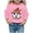 Pink, variant on Krdevn Kids Pom Pom Beanie Ghost Pumpkin Drink Bat Fall Leaf Graphic Crewneck Sweatshirt Long Sleeve Casual Pullover Top for Halloween Holiday Outfit Pink,5-6 Years