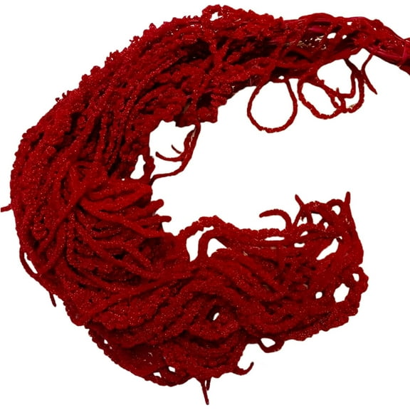 Artificial Dried Hanging Flowers: Amaranthus Artificial Flower, Wisteria Hanging Flowers, 5Pcs Dried Flowers for Wedding, Garland, Arch Flowers, Wall Hanging Decor, Hanging Wisteria (Red)