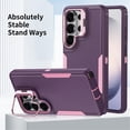 thumbnail image 5 of For Samsung Galaxy S26 Ultra 5G Case With Adjustable hidden lens holder Shockproof Rugged Full Body Protection Heavy Duty Dust/Drop Proof Cover Case​,Purple,For Galaxy S26 Ultra 5G, 5 of 7