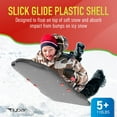 thumbnail image 4 of Flybar Kids 36" Foam Space Shuttle Toboggan Snow Sled with Slick Bottom & PE Core Build for Boys and Girls Ages 6+, Holds Up to 110 Lbs, 4 of 6