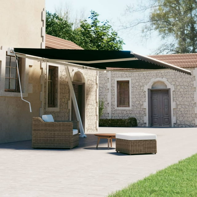 vidaXL Store Manuel Rétractable Autoportant 500x300 cm Anthracite