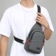 thumbnail image 1 of Mochila impermeable de nailon para el pecho – Mensajero de hombro ligero, multicompartimento, puerto para auriculares, viaje resistente al exterior, gris/negro/azul/verde ejército, 30x17x5cm, 1 of 6