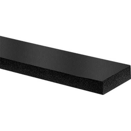 

1/8 Thick Black Chemical-Resistant Fluoroelastomer Foam Strips with Plain Back 1/2 Wide x 56 Ft.