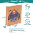 thumbnail image 5 of Iauyy PVC Round Ring Binders, 200 Page Capacity, 2 Pack，A Landscape with Mount, 5 of 8